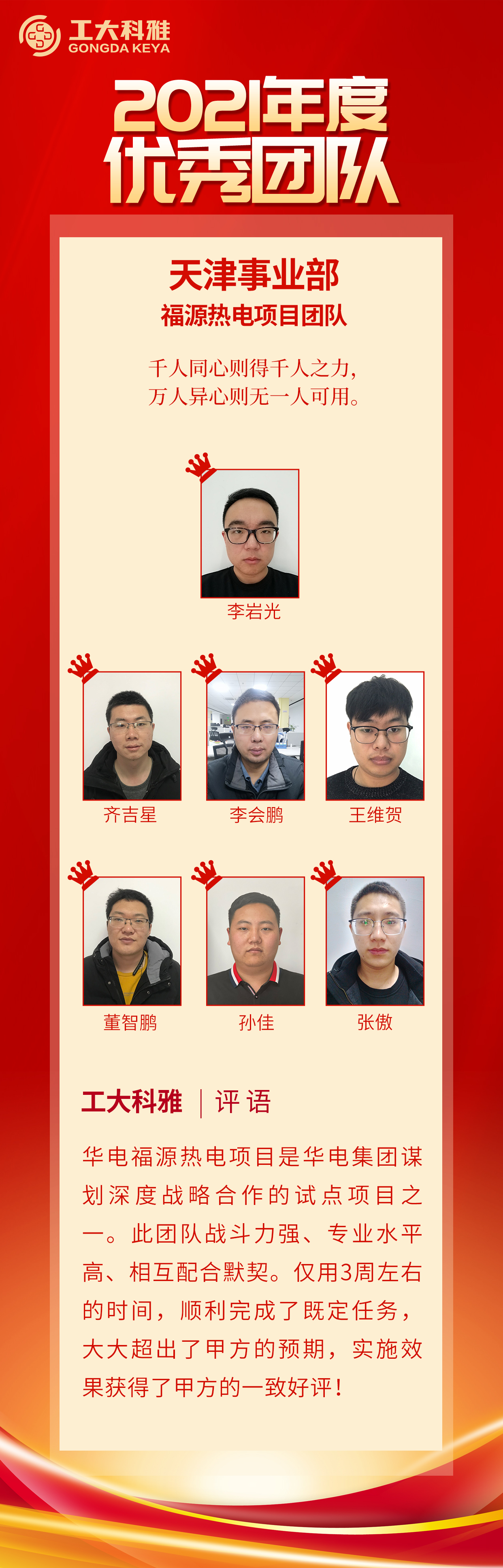 闪闪发光的你们丨快来pick2021年度优秀团队(图2) 闪闪发光的你们丨快来pick2021年度优秀团队(图2)